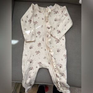 Jamie Kay Cream Floral Kids Footie